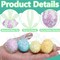 StaticPoster; 48 Pcs Easter Glitter Hanging Eggs, Shiny Tinsel Easter Egg Ornaments, Spring Foam Egg Hanging Decoration for Home Holiday Party Celebrations Tree Wall DIY Craft Decoration (1.3'' x 1.6''); Category:Easter Decorations; Image:7